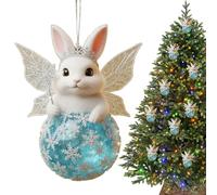 Navideños De Animales | Decoraciones De Acrílico 2D De Dibujos Animados | Bola de Navidad | para Uso en Exterior e Interior, Exhibición en Ventana, Decoración de Puerta, para Fiestas, Hogar y Familia