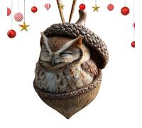 Navideños de Animales - Divertida Bellota De Resina 3D,Colgantes de Animales para el Árbol de Navidad | para Decoración del Hogar en Interior y Exterior Pared Puerta Chimenea Jardín Terraza y