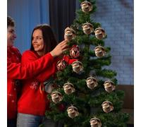 Navideños de Animales para el Árbol de Navidad,Bellota 3D de Resina | Navideños De Piña con Forma De Animal - para Colgar en Pared Ventana Chimenea Puerta Salón Dormitorio Jardín