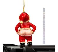 navideños de Papá Noel, navideños, decoraciones acrílicas 3D para mochilas hombre mujer llavero espejos casa