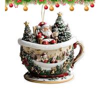 Navideños | Decoración Navideña Plana para Árbol - Decoración para Fiestas como Mochila Tote Estantería Interior de Auto Escaleras Chimenea
