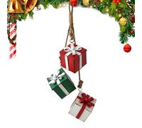 navideños - Decoraciones para Fiestas de Fin de año - Cajas de Regalo de Hierro para navideños - para Habitaciones, Balcones, Puertas de Entrada, jardín, Patio, Pasillo, etc