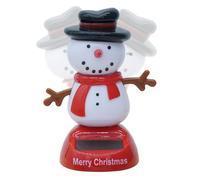 Navideños Solares De Baile - Columpios Navideños De Energía Solar, Coche De Personajes De Dibujos Animados | Figuras Alegres Danzando En El Salpicadero, Divertidas Decoraciones De Escritorio