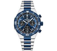 NAVIFORCE Reloj cronógrafo Deportivo para Hombre con, táctico Militar, con indicaciones de 12/24 Horas, con manecillas Luminosas, Correa de Acero Inoxidable, Resistente al Agua 3 ATM