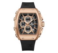 NAVIFORCE Reloj de cuarzo para hombre, con fecha y semana, analógico, para negocios, elegante, duradero, Oro Rosa
