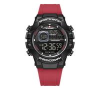 NAVIFORCE Reloj de pulsera digital para hombre, militar, impermeable, deportivo, cronógrafo, con alarma/retroiluminación LED, rosso, Clásico