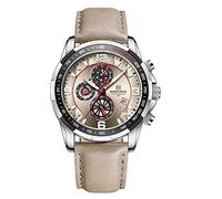 Naviforce Reloj Deportivo analógico de Cuarzo para Hombre con cronógrafo y Correa de Piel