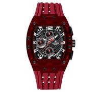 NAVIFORCE Reloj deportivo de cuarzo para hombre, correa de silicona negra, cronógrafo militar marino, rosso, Clásico