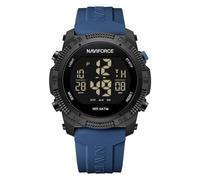 Naviforce Reloj Deportivo Digital Resistente al Agua para Hombre y Mujer, con cronómetro, Alarma y Correa de Goma