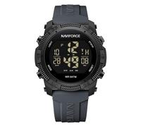 Naviforce Reloj Deportivo Digital Resistente al Agua para Hombre y Mujer, con cronómetro, Alarma y Correa de Goma