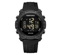 Naviforce Reloj Deportivo Digital Resistente al Agua para Hombre y Mujer, con cronómetro, Alarma y Correa de Goma