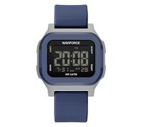 NAVIFORCE Reloj deportivo impermeable a prueba de golpes con luz nocturna, calendario, visualización de silicona para hombre, azul, Clásico
