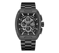 NAVIFORCE Relojes deportivos al aire libre para hombre, reloj de pulsera casual de lujo, relojes de cuarzo de moda, relojes de correa de acero inoxidable, negro