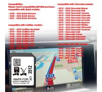 Navigación Sat Nav GPS 32GB tarjeta SD actualización 2024 para Buick Cadillac Chevrolet GMC coche América del Norte EE. UU. CAN MEX mapa GM 8571 3512
