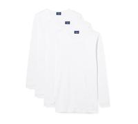 Navigare 114, Camiseta de Manga Larga Para Hombre, Blanco, Large (talla del fabricante: 5), Pack de 3