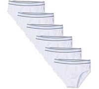 Navigare 13023, Calzoncillos para Niños, Blanco, Talla 6, Paquete de 6