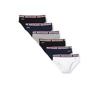 Navigare 324, Slip para Hombre, Multicolor (Bianco/Nero/Antracite/Navi Bianco/Nero/Antracite/Navi), Medium (Tallas De Fabricante:4), Paquete de 6