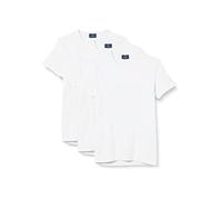 Navigare 571, Camiseta Para Hombre, Blanco, Large (talla del fabricante: 5), Pack de 3