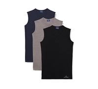 Navigare 575, Camiseta de Tirantes Para Hombre, Multicolor (Grigio/Nero/Navi), X-Large (talla del fabricante: 6), Pack de 3