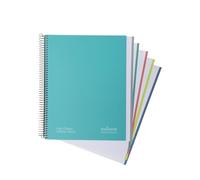 Navigator - Cuaderno Cuadriculado a4 + 5x5, Tapa Extradura, Verde, Borde 5 Colores, Papel 80g, 120 Hojas Microperforadas 4 Taladros, Espiral Cierre Coil-Lock, Papel Premium Writing