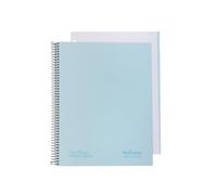 Navigator | Cuaderno Rayado A4 Tapa Extradura | 1 Línea | Rosa Pastel | 1 Borde Color | Papel 80g | 80 Hojas Microperforadas 4 Taladros | Espiral Coil Lock | Papel Premium Writing