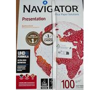 NAVIGATOR Presentation - Papel multifunción, 5 paquetes de 2500 hojas (A4, 100 g/m2), color blanco