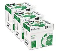 Navigator - Resmas de papel para oficina Premium Universal, formato A4, 80 gr, 15 resmas de 500 hojas