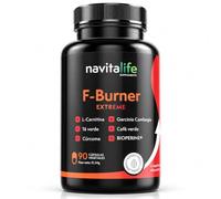 Navitalife F-Burner - con L-Carnitina Carnipure y Extractos Naturales | Fórmula Completa con Té Verde, Garcinia, Café Verde y Cúrcuma | Energía y Rendimiento para Rutinas Activas | 90 Cápsulas