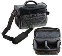 Navitech Bolsa De Hombro Gris para Cámara Compatible con la Panasonic LUMIX FZ80D Compact Camera