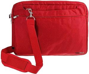 Navitech Bolsa Roja Resistente Al Agua - Compatible con La Alcatel 1T 7 Inch 32GB Wi-Fi Tablet