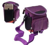 Navitech Bolso de hombro de cámara púrpura compatible con Sony DSCW800B.CEH cámara compacta digital