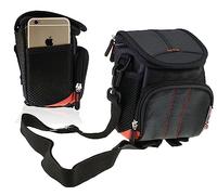 Navitech Bolso De Hombro Negra para Cámara - Compatible con la Canon PowerShot SD1100IS 8MP Digital Cámara