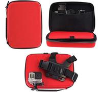 Navitech Estuche duro para cámara de acción roja - Compatible con XTU S3 Pro Action Camera