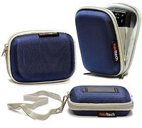 Navitech Estuche Rígido Azul para Cáma - Compatible con la Canon PowerShot ELPH 160 Digital Cámara