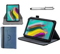 Navitech Funda azul con soporte giratorio de 360 grados y lápiz capacitivo compatible con tablet Lenovo Tab M10 (3ª generación) de 10.1 pulgadas WUXGA con pantalla táctil