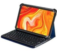 Navitech Funda con teclado Bluetooth giratorio azul compatible con ASUS MeMO Pad 8