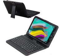 Navitech Funda de teclado negra compatible con tabletas Newmetab P40 de 10 pulgadas en adelante