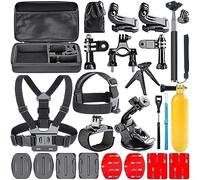 Navitech Kit Combinado De Accesorios para Cámara De Acción 18-en-1 - Compatible con la Hiicam Speed 10 Cámara De Acción 5K30FPS 30MP