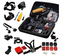 Navitech Kit Combinado De Accesorios para Cámara De Acción 30-en-1 - Compatible con la WOLFANG GA100 Cámara De Acción…