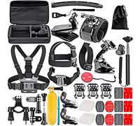 Navitech Kit Combinado De Accesorios para Cámara De Acción 50-en-1 - Compatible con la AKASO V50 Pro Cámara De Acción