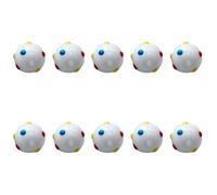 Navna 10 cuentas pintadas a mano de cristal de 8 mm para hacer pulseras y collares, suministros de manualidades para el hogar, actividades artísticas, manualidades para joyería