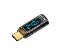 Navna Adaptador convertidor de pantalla digital tipo C de 240 W de carga y transferencia de datos de 40 Gbps para entusiastas de la tecnología, adaptador USB C profesional con pantalla digital