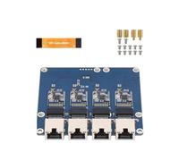 Navna Adaptador PCIe a Ethernet de transferencia de datos rápida con 4 puertos para requisitos de alto ancho de banda, Plug Play adaptador de red