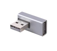 Navna Adaptador USB 3.0 de 90 grados en ángulo recto macho a hembra para laptop, PC, adaptador de carga USB, convertidor de extensión
