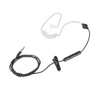 Navna Auriculares de una sola oreja de 1,25 m, control de micrófono de 3,5 mm y protección contra la radiación, seguros en varios dispositivos sin radiación, auriculares de un solo oído