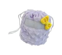 Navna Bolsa de transporte de hámster de felpa cálida con cordón para viajes al aire libre y decoración de lazo