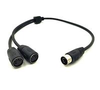 Navna Cable adaptador de 5 pines DIN, 1 macho a 2 hembra, cable convertidor divisor en Y, 50 cm de longitud, cable de extensión de 5 pines