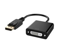 Navna Cable adaptador DP a convertidores de placa dorada de 1920 x 1080, enchufes y reproducción para proyectores de computadora, estaciones de trabajo, adaptador DisplayPort a DVI