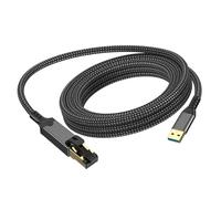 Navna Cable adaptador Ethernet USB 3.0 a 1000 Mbps RJ45 para computadora con transferencia de datos de alta velocidad y funciones de reproducción de enchufes, procesador USB a Ethernet