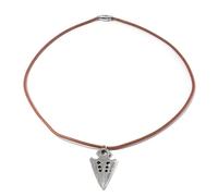 Navna Collar con colgante de flechas con adorable diseño de textura de aleación, joyería única para el cuello, adecuado para trajes de moda, collar con colgante de brazo de crisis